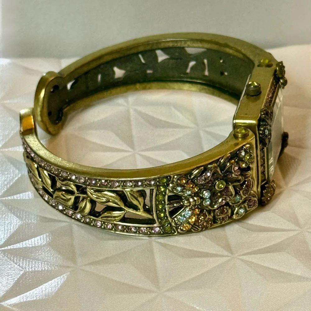 Heidi Daus ~ Butterfly🦋Dragonfly Bumblebee 🐝 Ladybug 🐞 Swarovski Crystal Cuff - Picture 9 of 11
